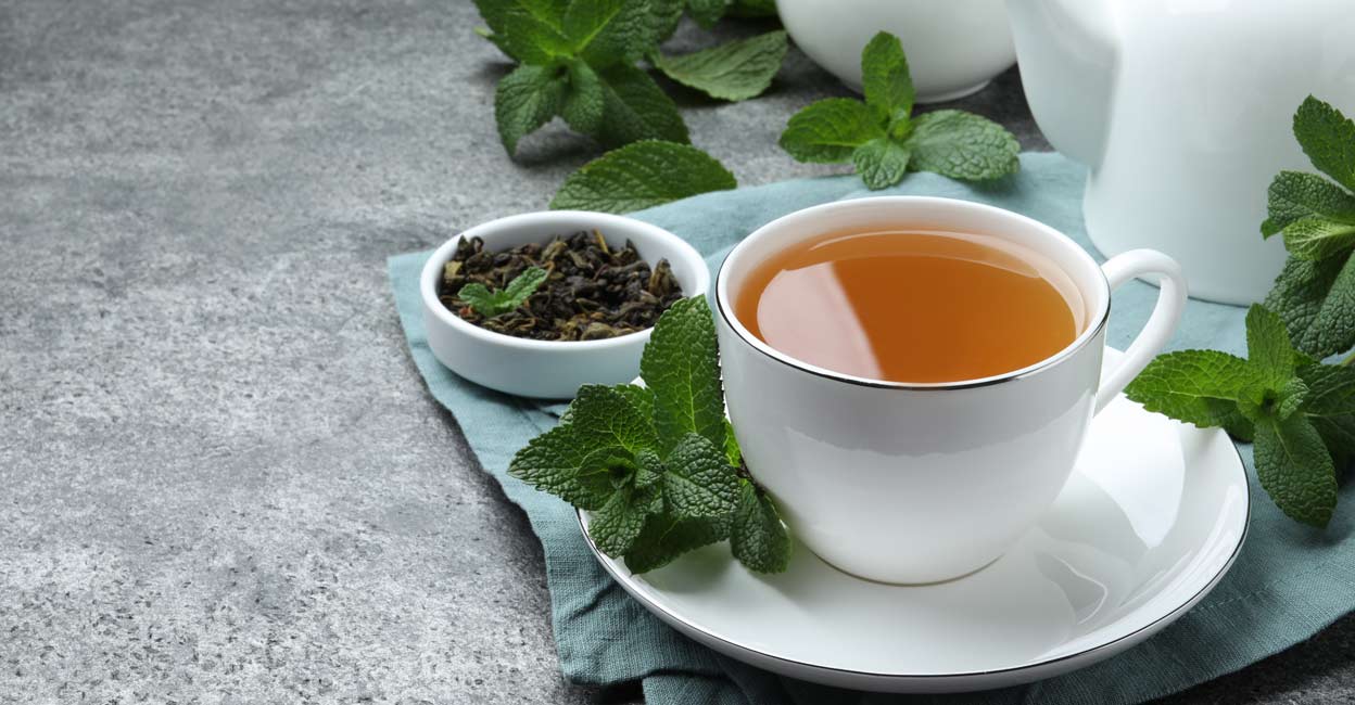 Peppermint tea –supports in soothing burning and itching